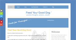 Desktop Screenshot of feedyourgooddog.com